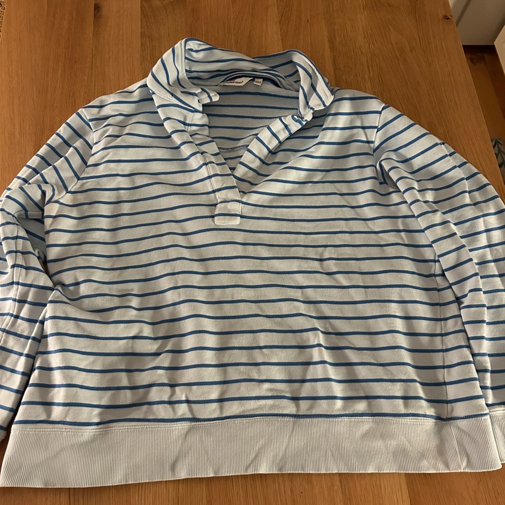 Vineyard Vines Blue and light blue/White Striped Sweatshirt